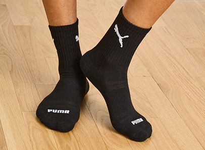 Men's Athletic Cushioned Quarter Socks // Black