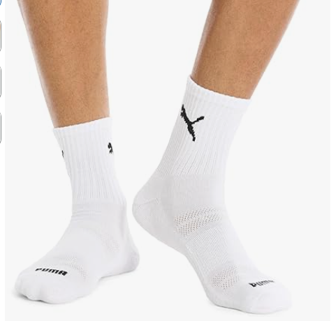 Men's Athletic Cushioned Quarter Socks // White