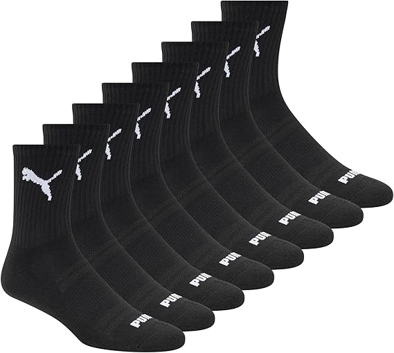 Puma Athletic Cushioned Quarter Socks // Black
